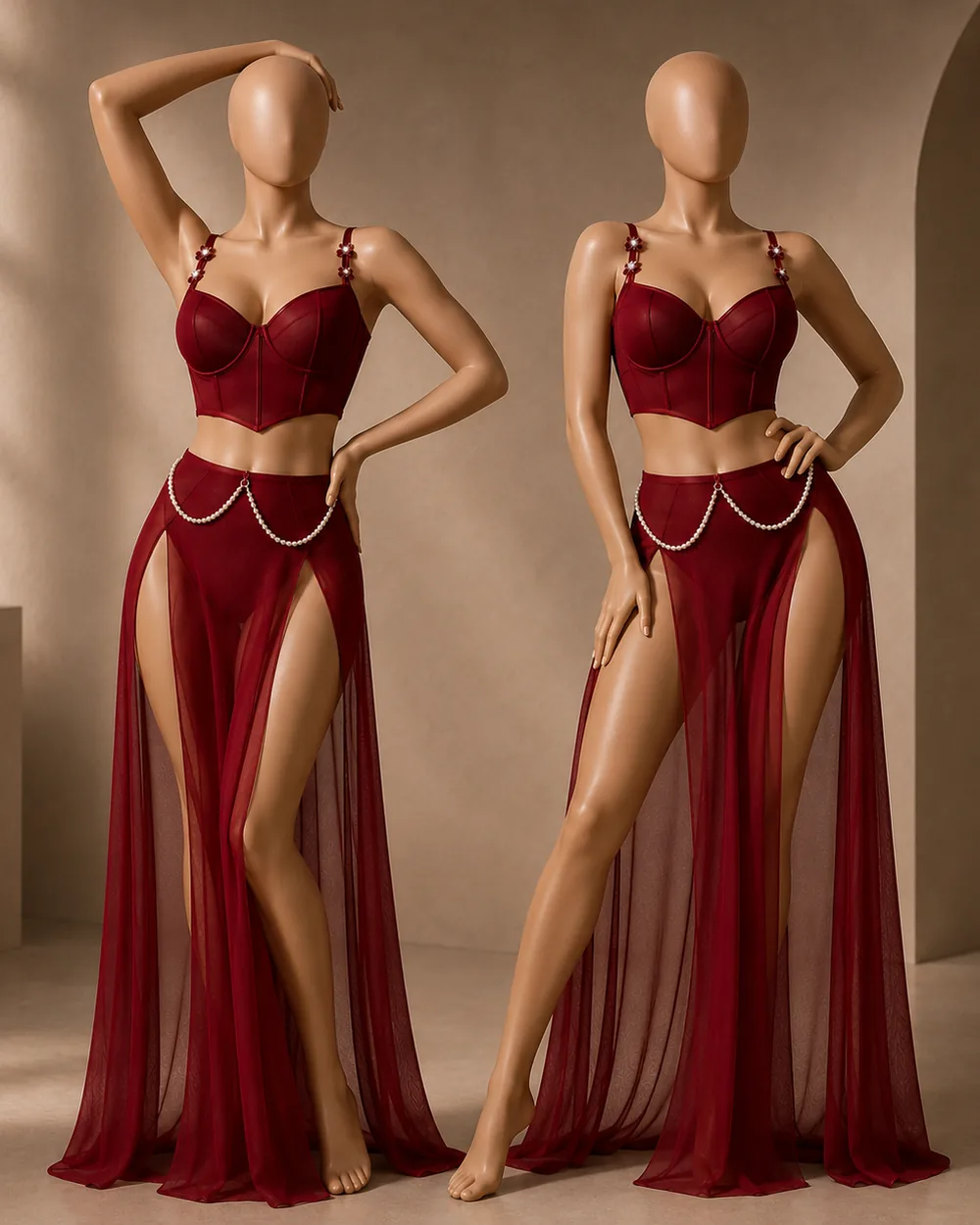 Scarlet corset gown from Soirène Exclusive